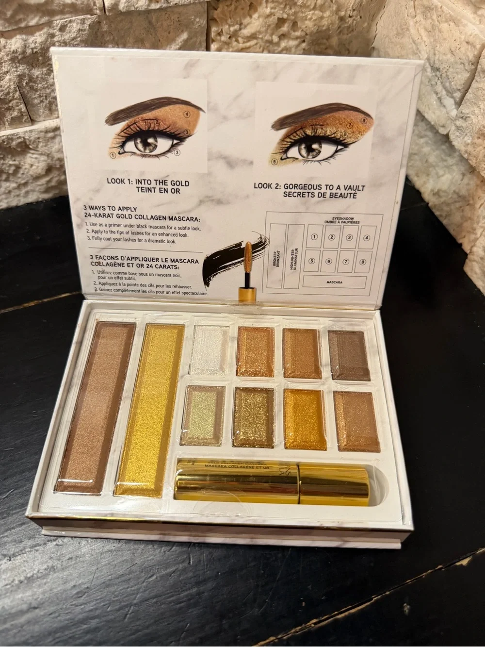 Physicians Formula The Gold Vault 24-Karat Gold Collagen Face Palette NEW IN BOX